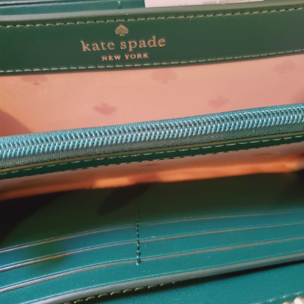 🆕 Kate Spade Pineapple Marlee Large Continental Wallet Light Pink Yellow - Picture 6 of 6